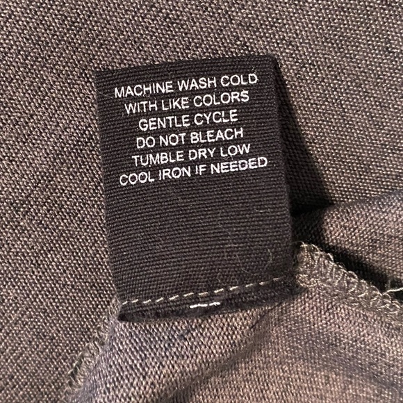 MAX + ASH Charcoal Grey Knit Keyhole Mini Dress Tunic - Picture 7 of 7